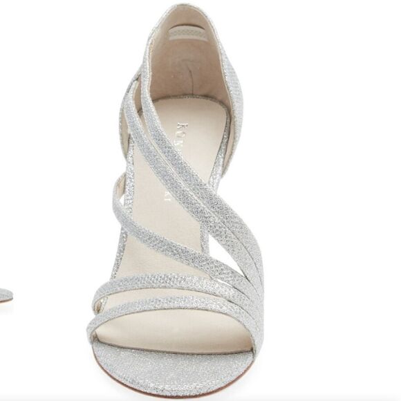 New KOKO + PALENKI Omari Pump (Women) shiny silver high heel strappy size 6.5 - Picture 4 of 7